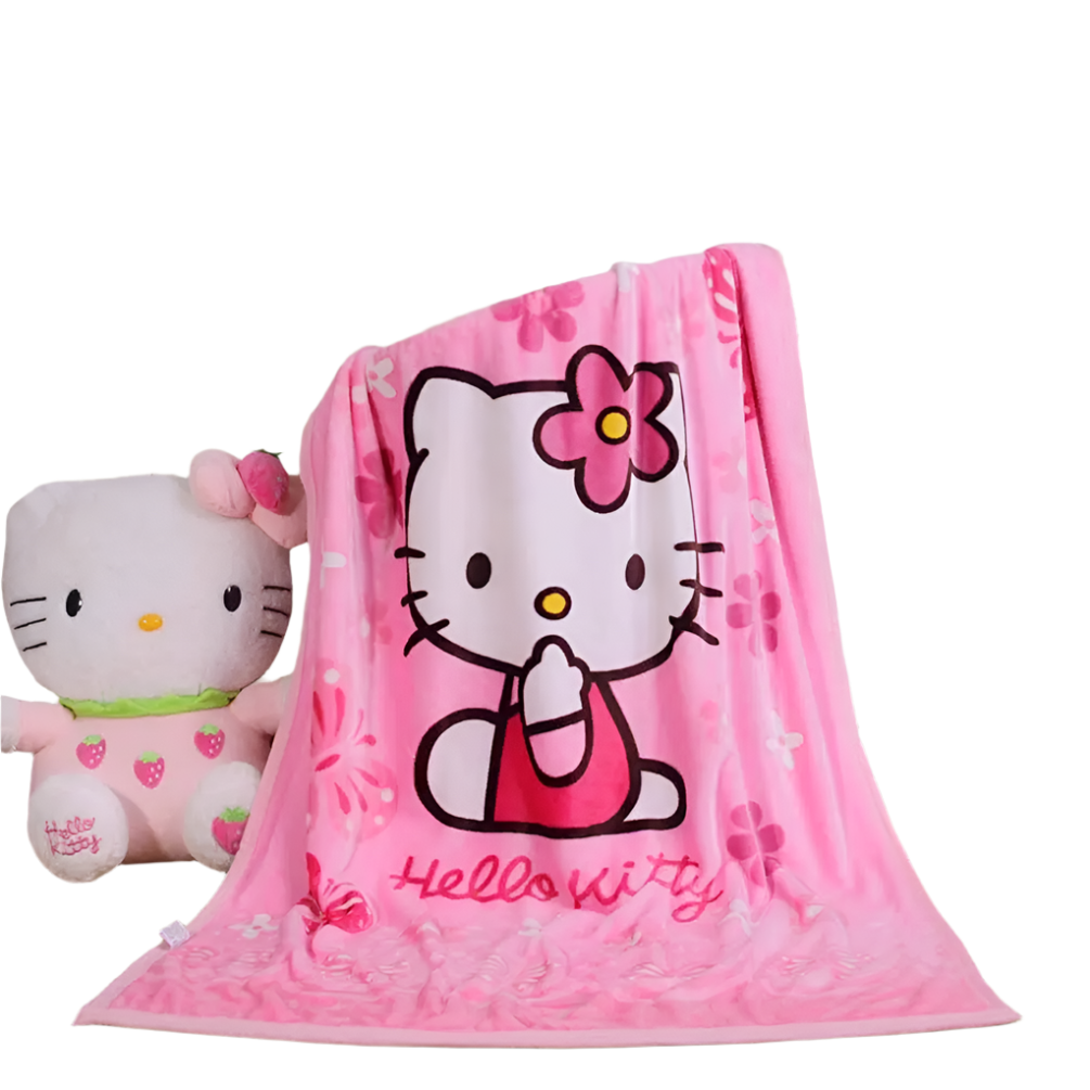 Hemasa Flannel Blanket Cute Nap Blanket/ Multifunctional Sofa Air Conditioning Gift Blanket
