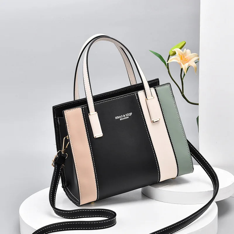 Hemasa  Women  Leather Handbag  High Quality Shoulder Bag