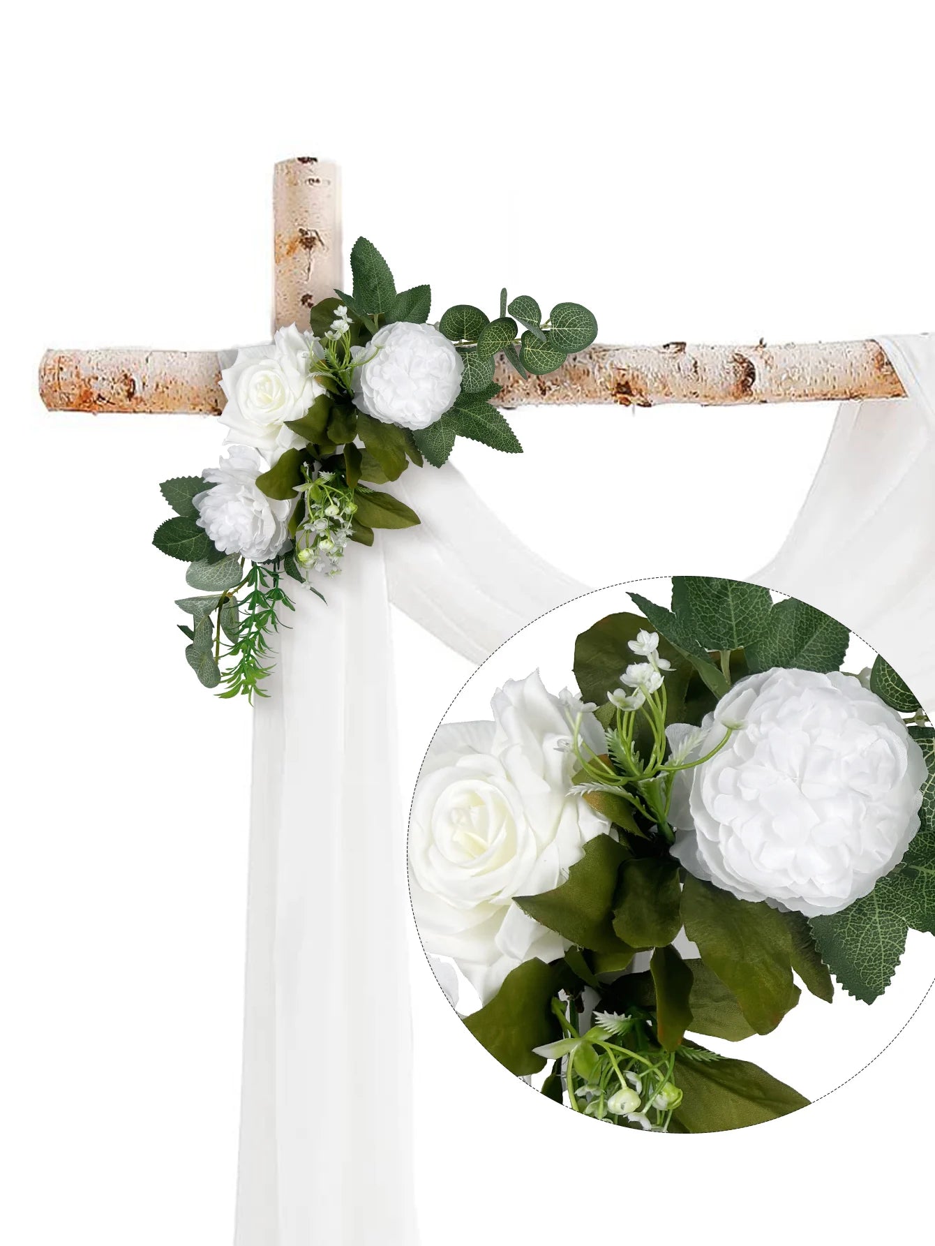 Cross-Border Hot-Selling New Artificial Flower Arch for Home Decoration, Wedding, Festival, Hotel and Auditorium Arrangement