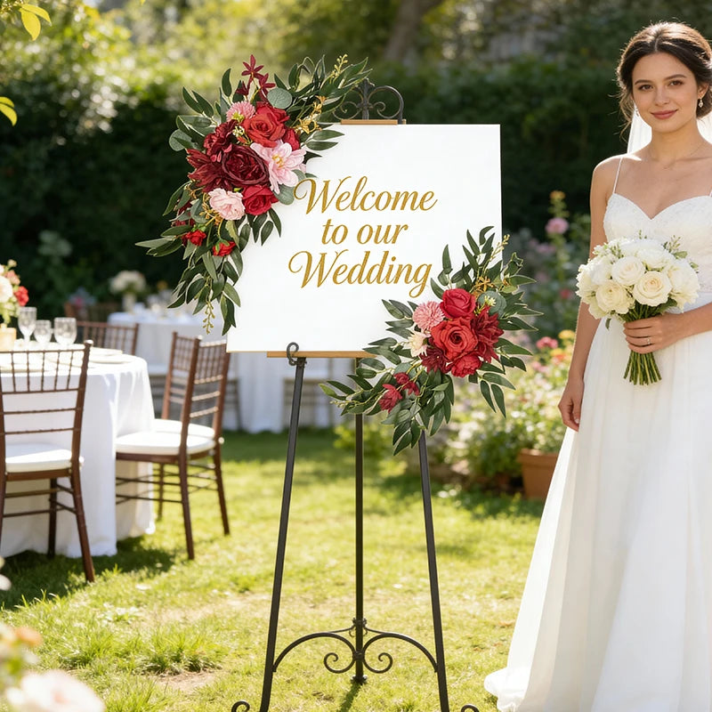 Tejesa Artificial Flower Arch for Home Decoration/Wedding/Festival/Hotel and Auditorium
