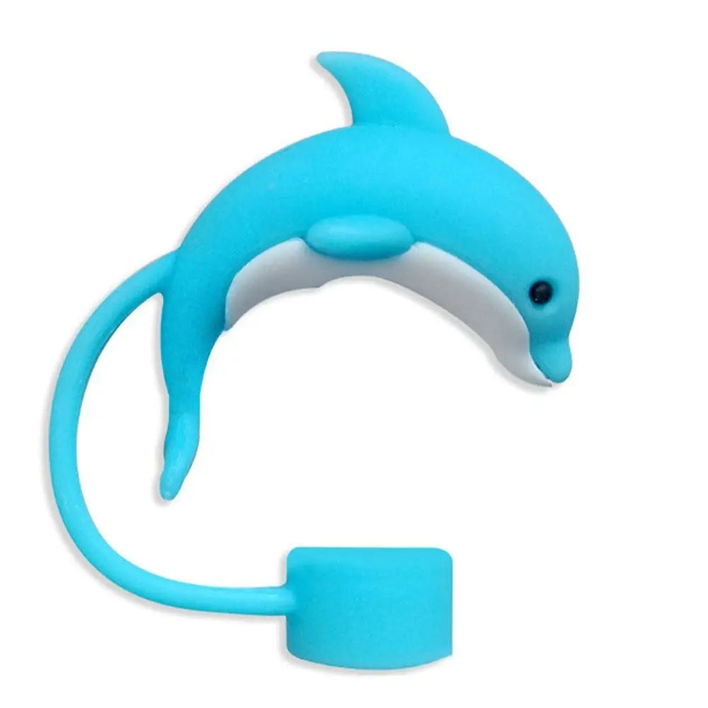 Hemasa 1PC Creative Reusable Silicone Straw Plug  / Drinking Dust Cap Dust-proof Straw  cups