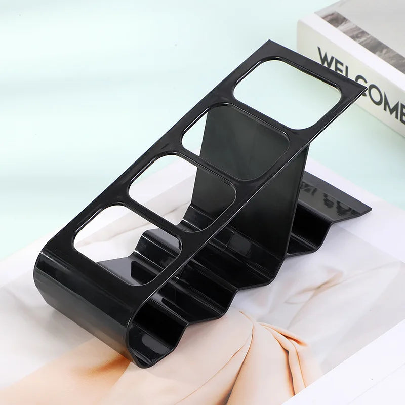 Remote Control Organizer Rack with Compartments Anti-slip Base Compact Storage for Tv Remotes and Mobile Devices