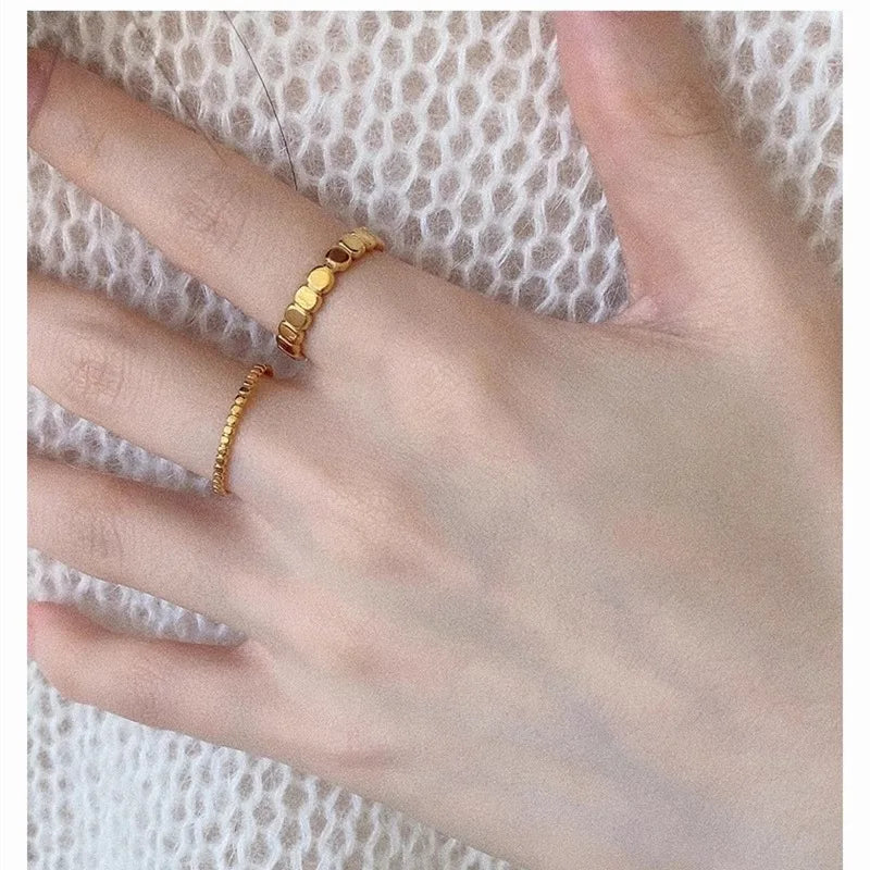 Hemasa  New PVD Plated Stainless Steel Women Rings