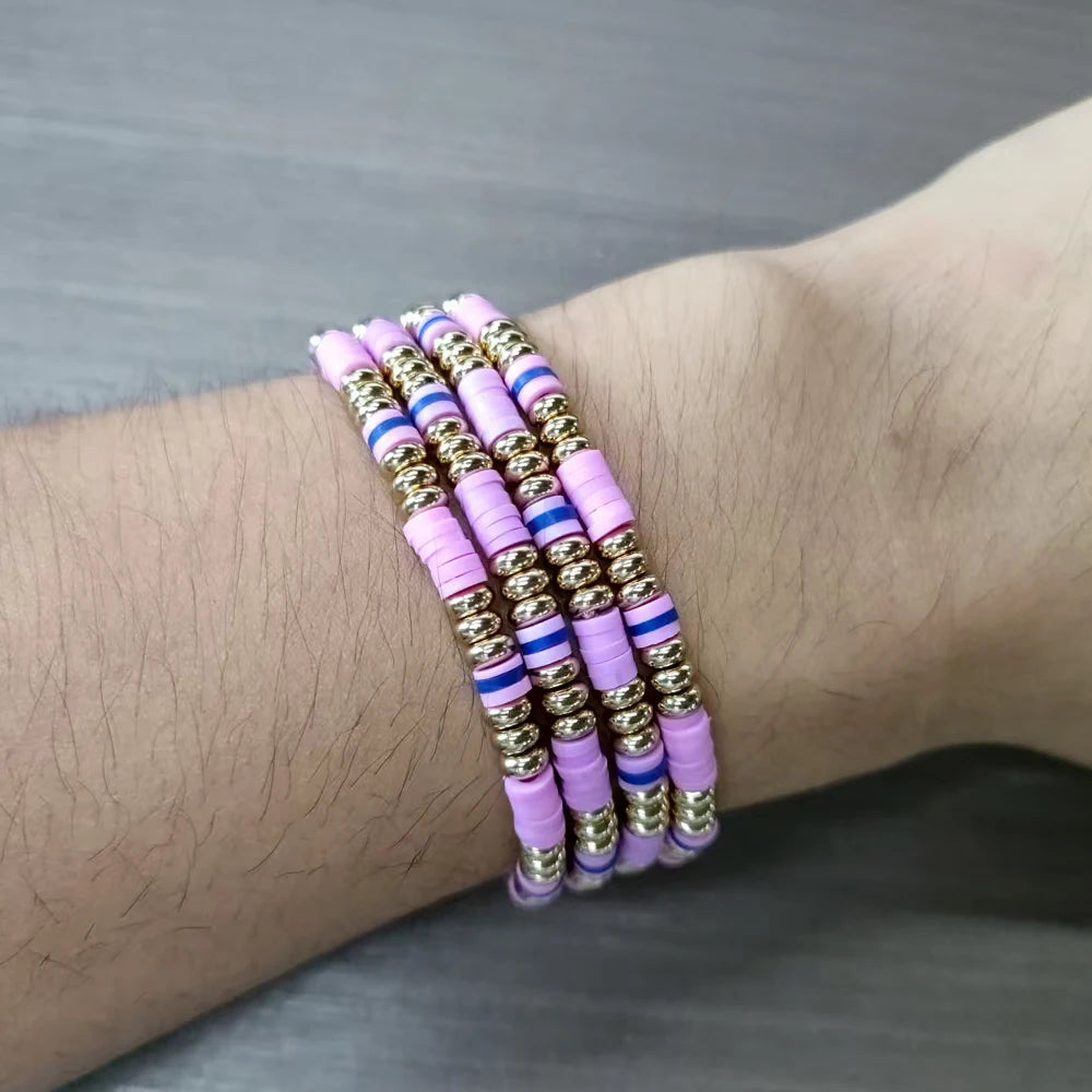 Tejesa Seed Beads Colorful 6mm Beaded  Bracelets Sets for girls/Women