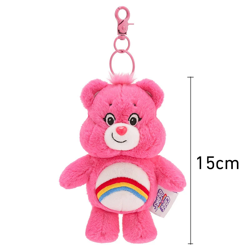 Tejesa Care Bears Plush Carebears Rainbown Bear Plush Anime Hobby Toy Keychain Bag with Sound Dolls Christmas Birthday Gifts
