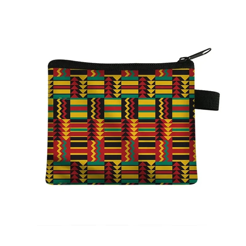 Tejesa Geometric Design Portable Card Bag Coin Key Storage Bags Hand Bag Small Square Bag Coin Purse Pochette Sac Billetera Wallet