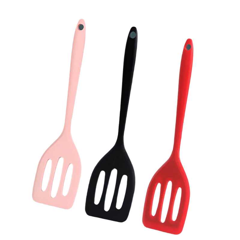 Hemasa 3Pcs Small Silicone Heat-resistant and Non Stick  Frying  pan Spatula Flat Bottom Pan Spatulas
