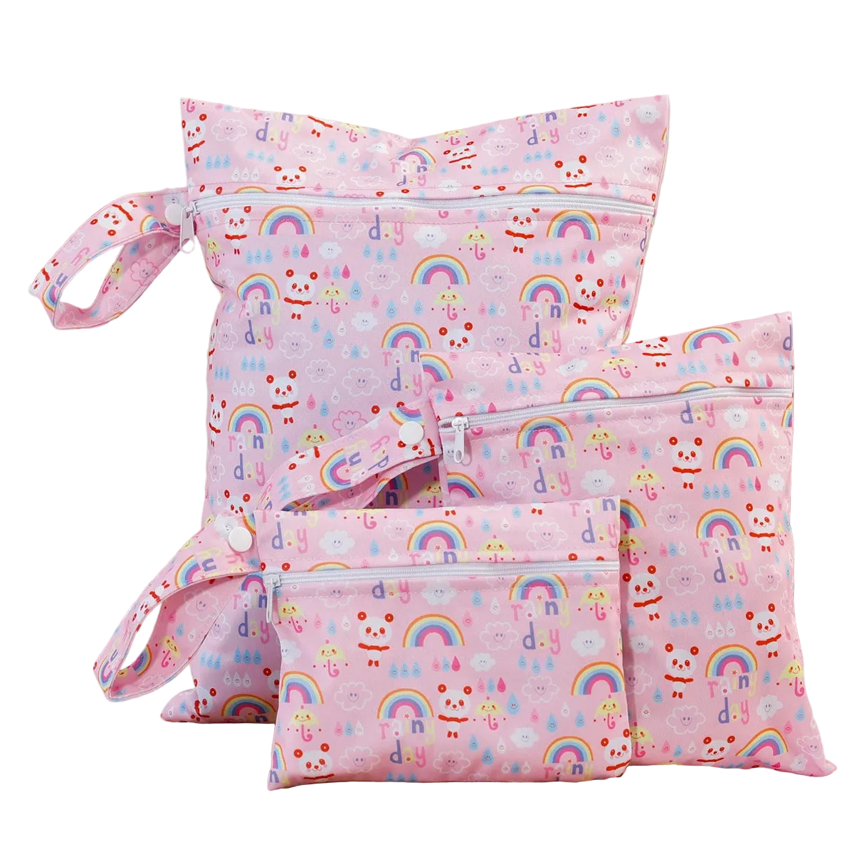 Tejesa 3pcs Set Washable Reusable Baby Blanket Storage Bag /Easy Carry Multifunctional Travel Bag