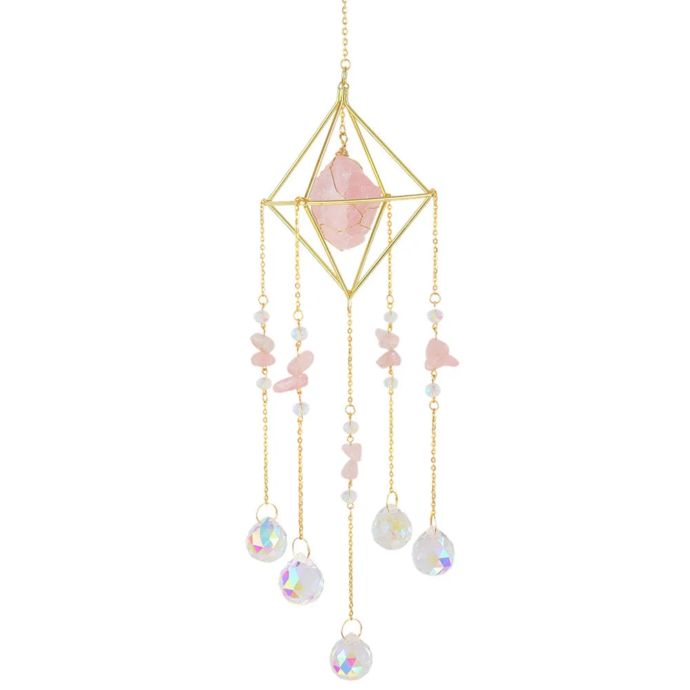 Hanging Sun Catcher Creative Rainbow Maker Ornament Versatile Sun Catcher Wind Chime for Wedding Decoration