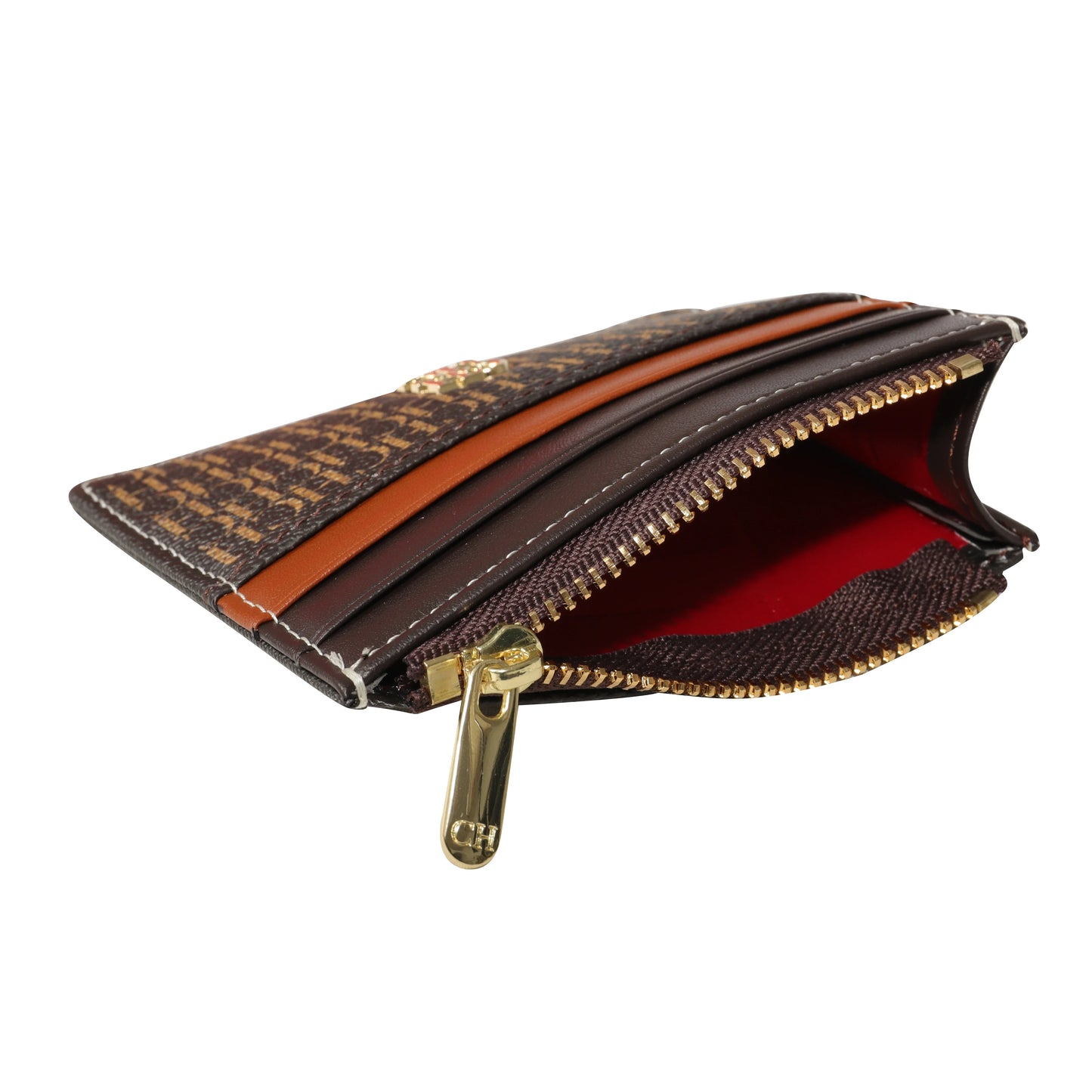 CH Portable Women's Wallet Exquisite Urine Decoration Durable and Elegant Brand Design Letter Decoration Zipper Card Bag