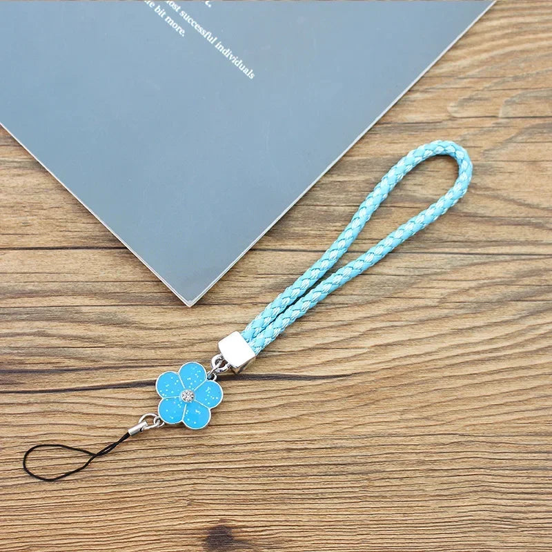 Tejesa Small Flower Phone Straps Mobile Phone Lanyard  for USB ID/ Card Keychain ,for IPhone