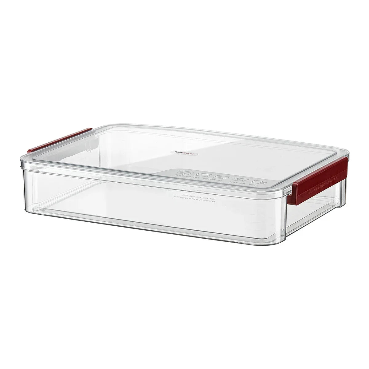 Hemasa A4 Transparent Storage Box Portable Plastic Large Capacity Document Stationery Jewelry Storage Case School Home Office Supplies