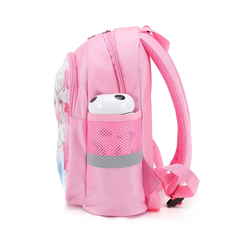 2025 New Disney Kindergarten School Bag Cartoon Elsa Backpack Fashion Boy Girl Baby Kids Backpack Frozen 2 Travel Luggage Bag