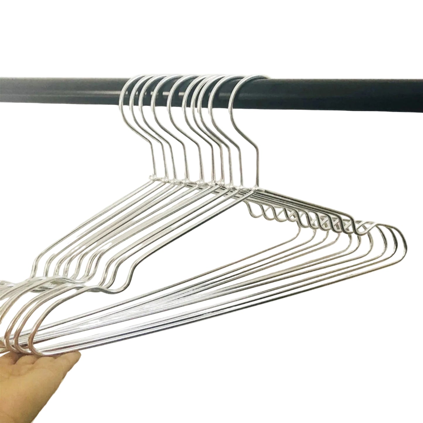 Tejesa 10pcs Silver/Gold Hanger For Clothes Aluminum Alloy Durable Clothes Hanger For Coats Skirts Pants Dress