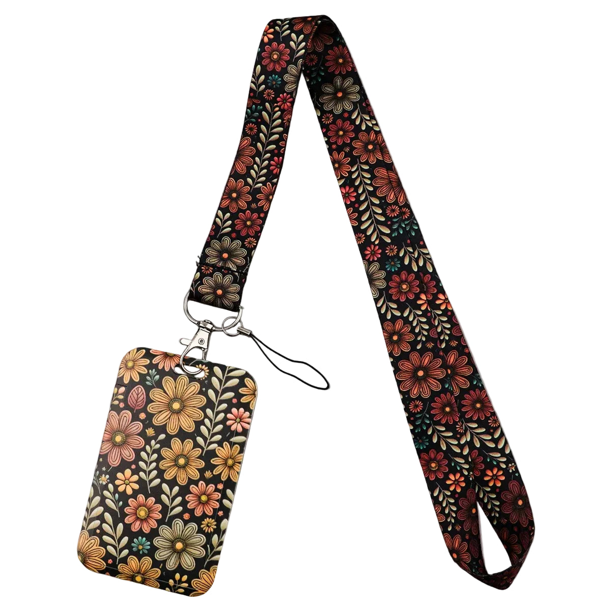 Tejesa Beautiful Flowers  Colorful Lanyards for Keys Neck Strap ID Card Gym Phone Straps DIY Hang Rope Lariat Keyrings