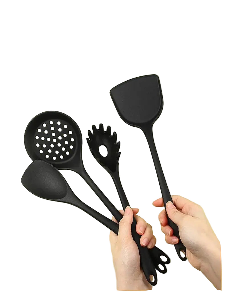 Tejesa 1/4/8pcs Non-Stick Pans Silicone Spatula Soup Ladle Slotted Spoon Cooking Tools for Kitchen Kitchen Utensil