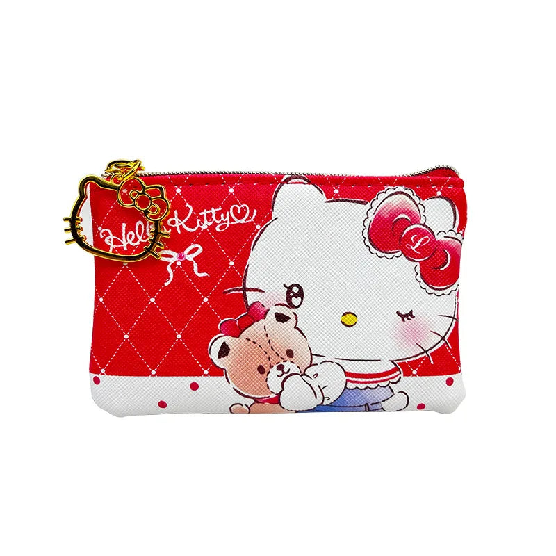 Tejesa Hello Kitty Girl Bank Card Coin Bag Coin Bags/ Mini Cute Zipper