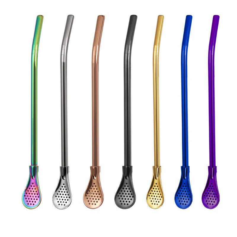 Hemasa stainless steel Drinking Straws for Smoothie Milkshakes Tea Juice Cocktail Straw with Brush
