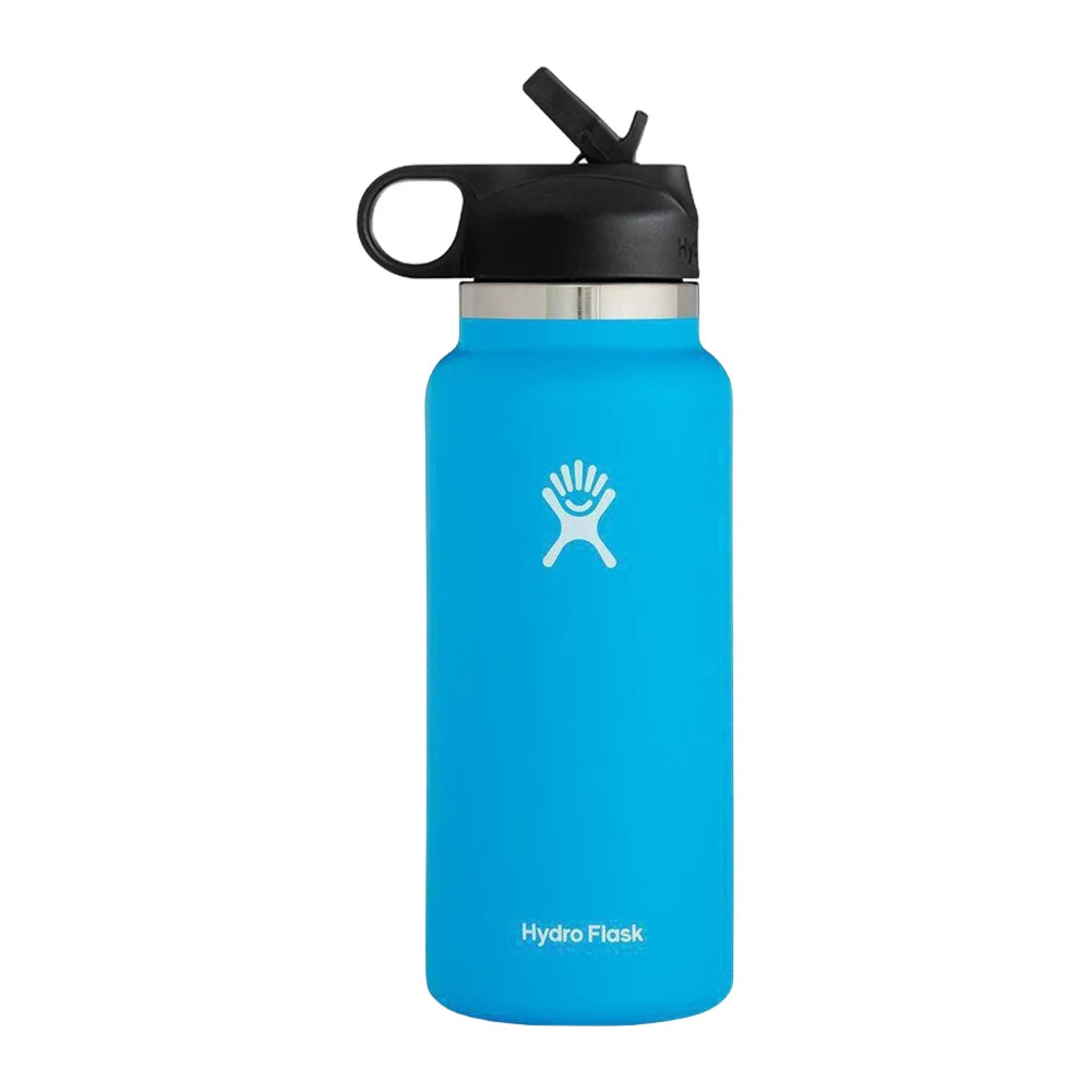 Hemasa 40oz Sports Water Bottle Insulated Vacuum Water Bottle Flex Cap Straw Lid Stainless Steel Vacuum Flask for Coffee Tea and Drinks