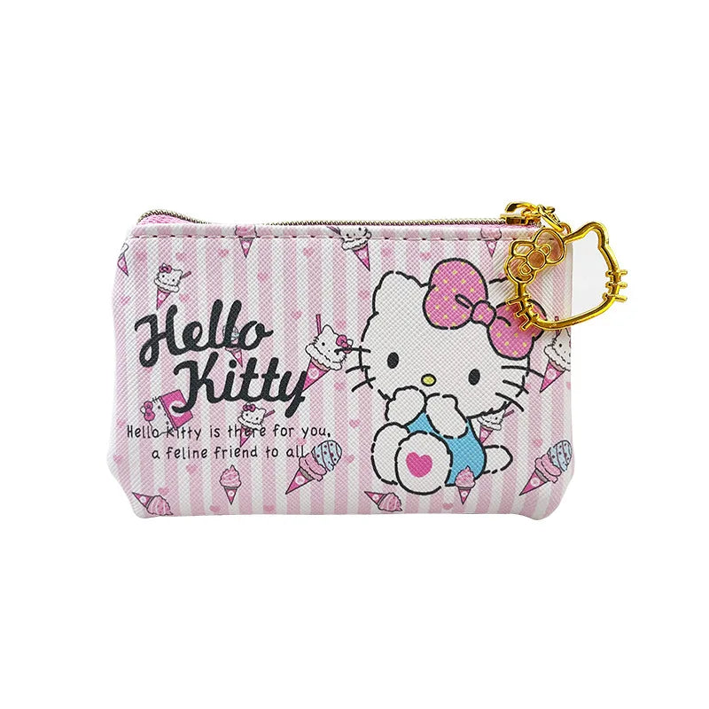 Tejesa Hello Kitty Girl Bank Card Coin Bag Coin Bags/ Mini Cute Zipper