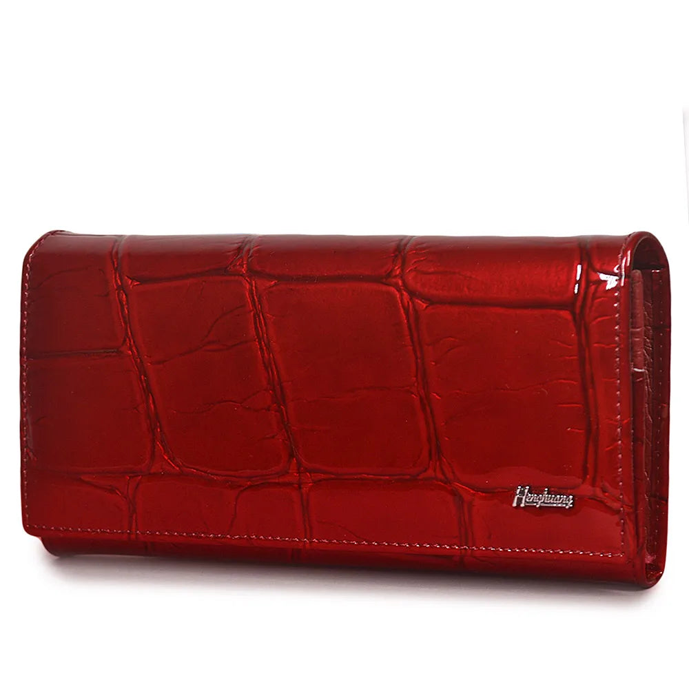 Hemasa Woman Genuine Leather Stone Pattern Luxury Designer Female Money Handbags /Ladies ID Card Hodlder /Coin Purses for  Women