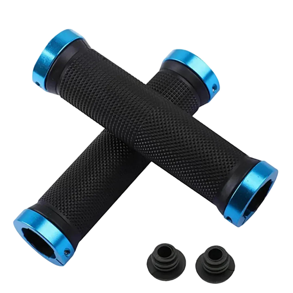 Tejesa 1 pair MTB BMX Road Cycling Handlebar Grips Anti-Skid Rubber Bicycle Grips Mountain Bike Lock On Bicycle Handlebars End Grips