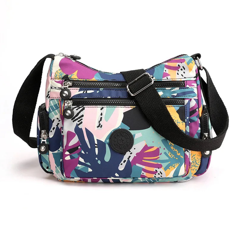 Printing Shoulder Bags for Women Waterproof Crossbody Casual Multifunction Shopping Handbag Large Capacity Messenger Bag Female