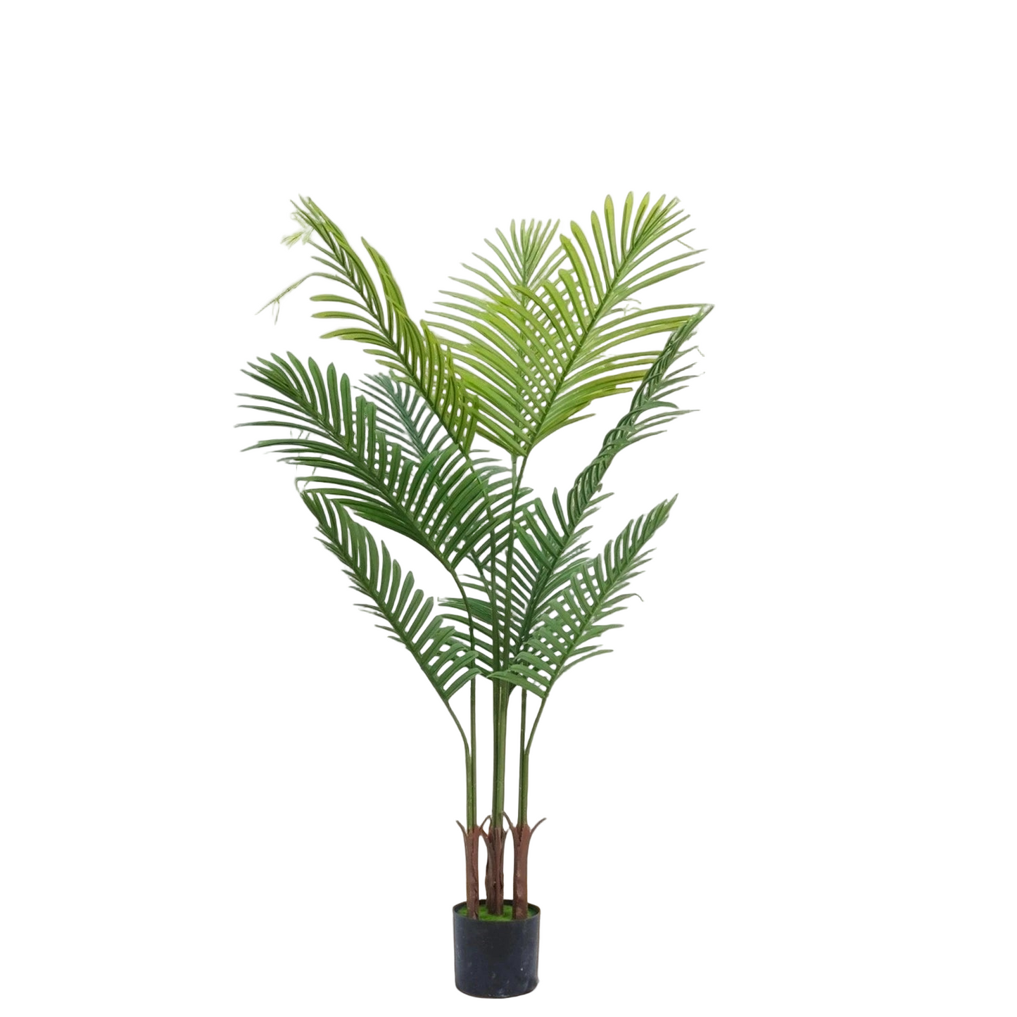 Tejesa 140cm Large Artificial Palm Tree with pot Tropical Fake Plants Areca Palm Tree Decoration for Indoor and Outdoor Living Room
