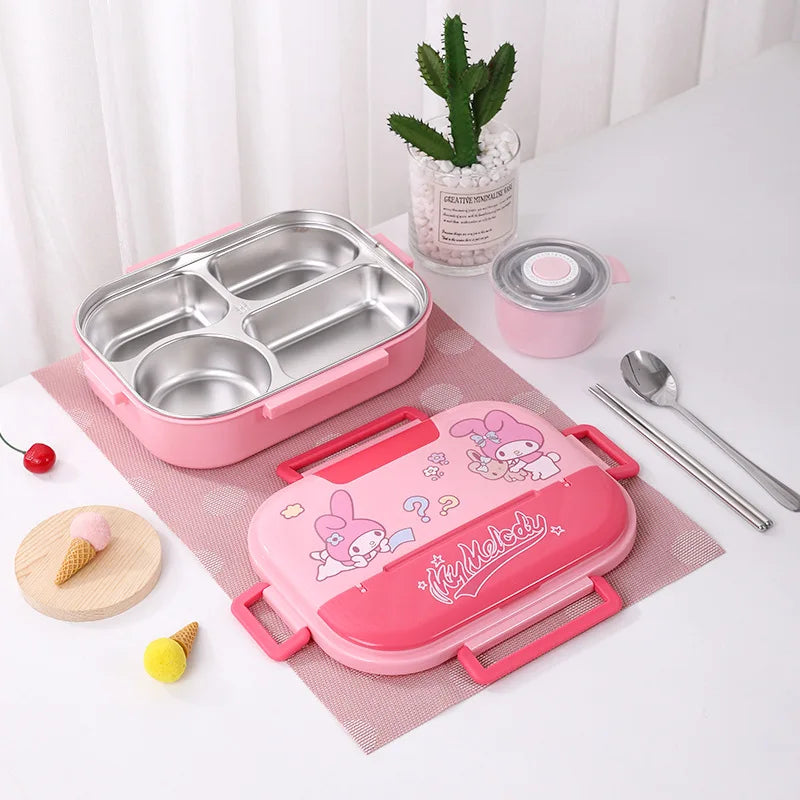 Hemasa Four Grids Five Grids Large Capacity Cartoon Anime Figure Cute Insulation