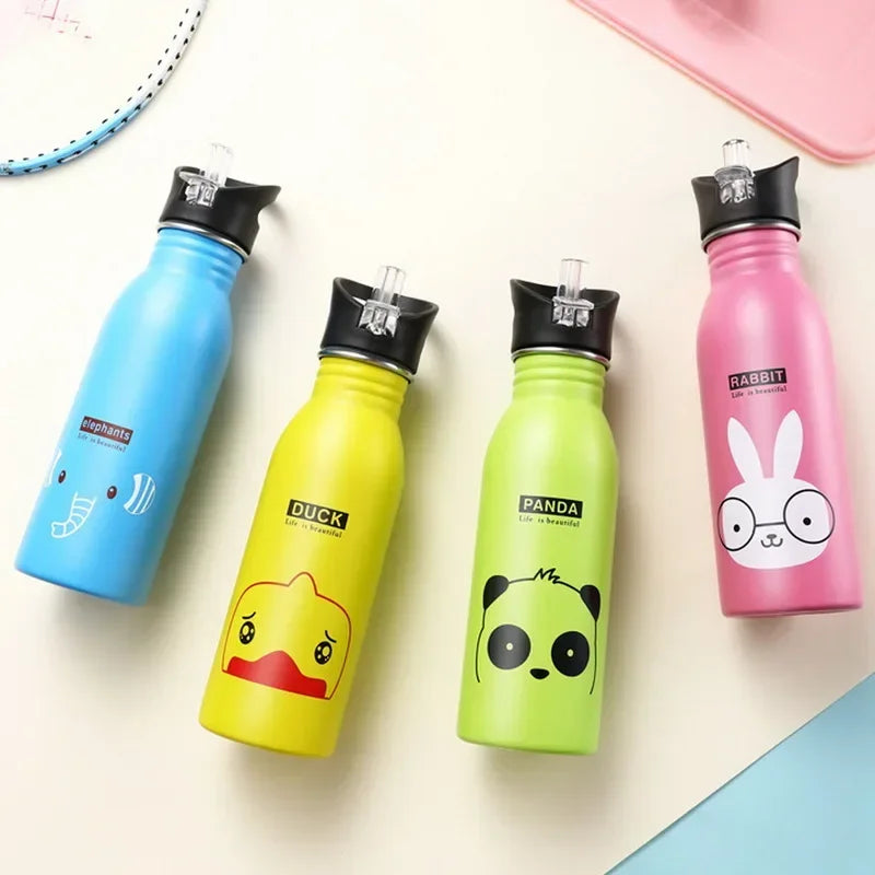 Hemasa 500ML Children's Stainless Steel Sports Water Bottles