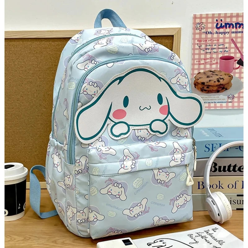 Sanrio Backpack Anime Kuromi Cinnamoroll My Melody Student Bag Large Capacity Women Bag For Children Girls Gift