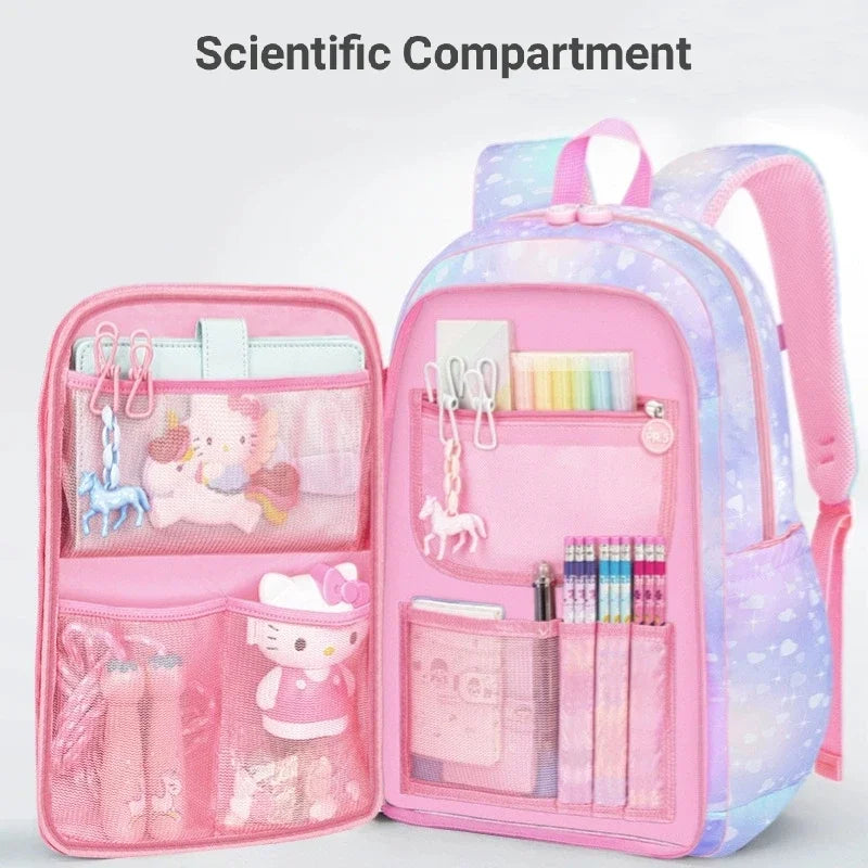 Cute Girls School Bags Children Primary School Backpack satchel kids book bag Princess Schoolbag Mochila Infantil 2 szies