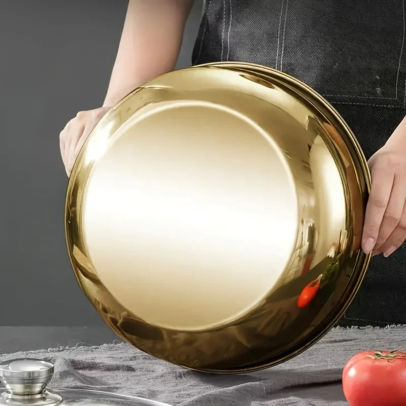 Tejesa Stainless Steel Large Capacity Bowl, Vegetables, Stirring Salads