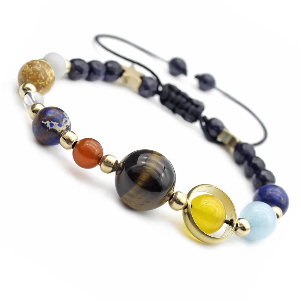 Hemasa Galaxy Solar System Eight Planets Bracelet