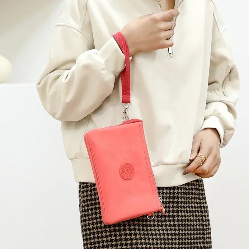 Three Layers Wallet High Quality Portable Nylon Coin Purse Fashion Handbag ID Case Wallet Clutch Bag Handbag Wrist Bag Casual