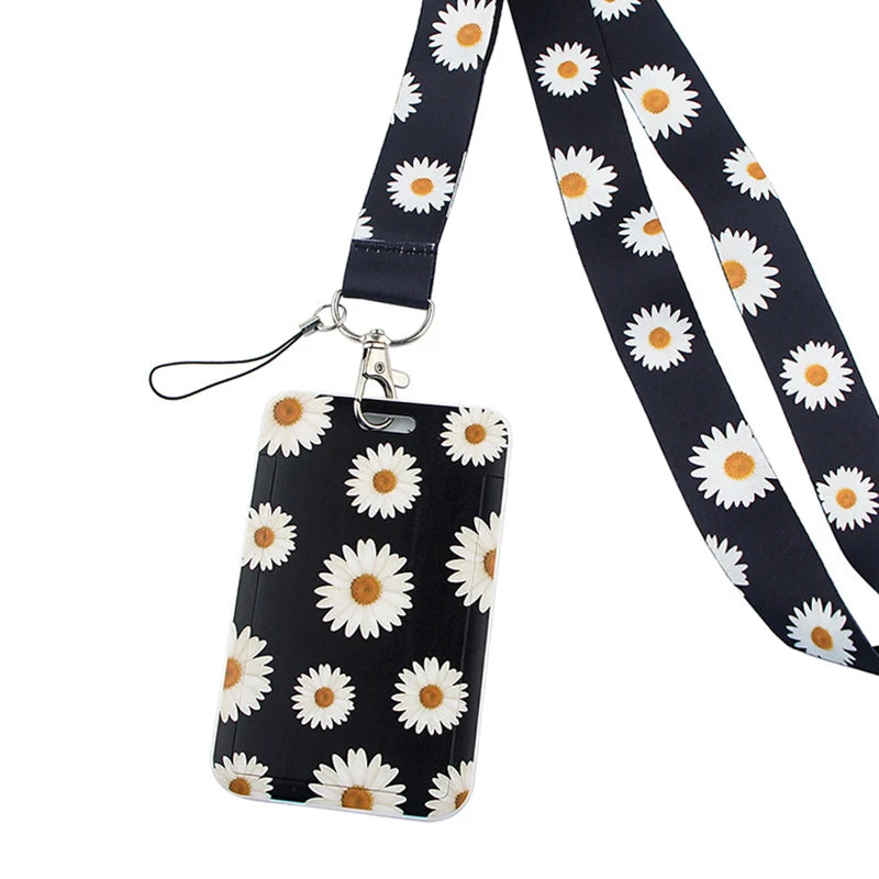 Tejesa Butterfly Lanyard Business Credit Card Holder Neck Strap Keychain Hang Rope ID Badge Holder Lariat Lasso