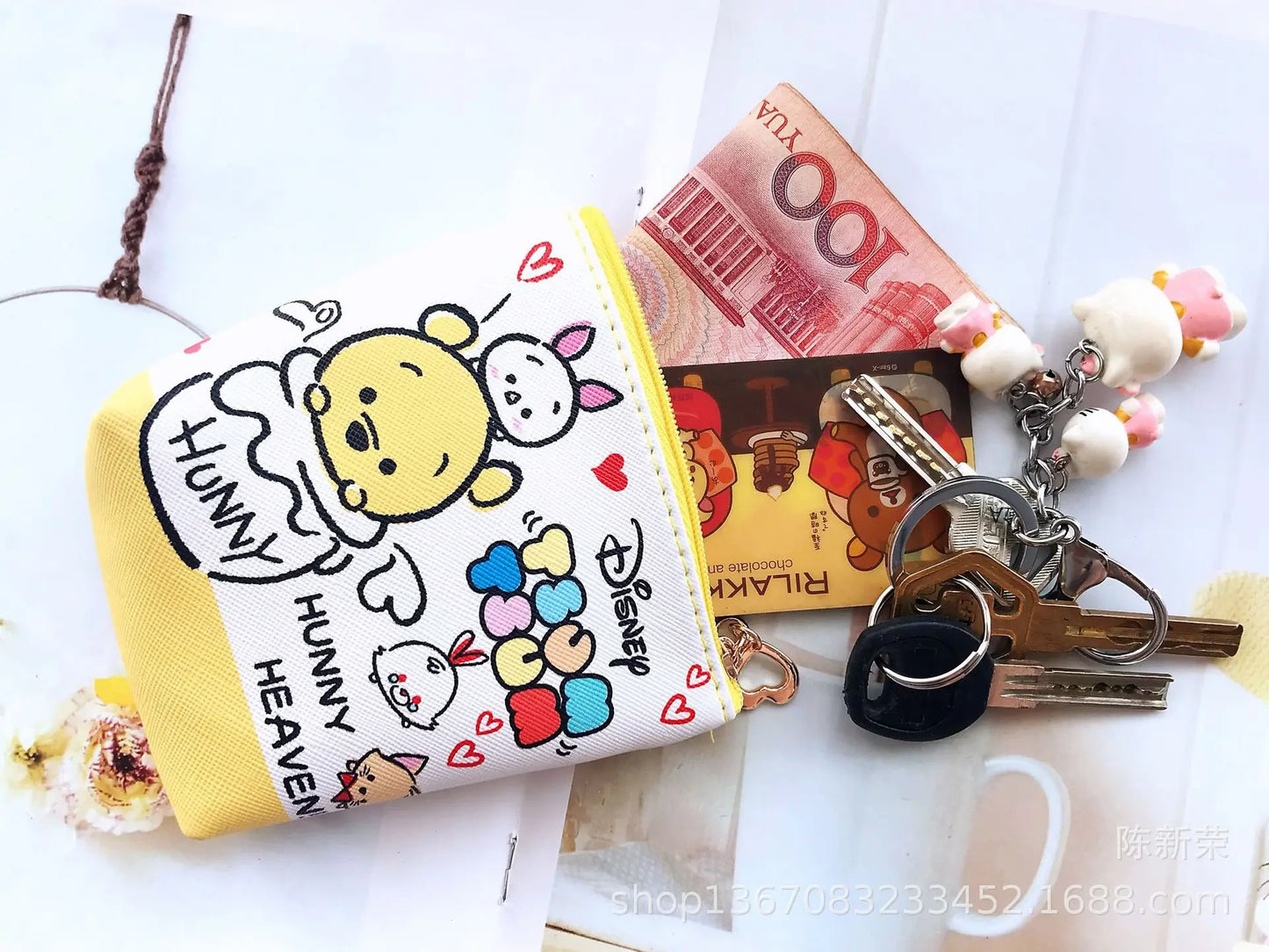 Hemasa Hello Kitty Coin Purse Creative Small Wallet / Pink My Melody Bags /Kid Purses