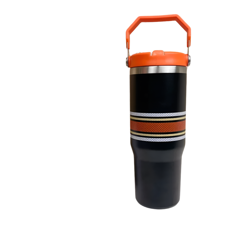 Hemasa Stanley 30oz Tumbler With Handle Leopard Tumbler With Straw Lids Stainless Steel Coffee cup