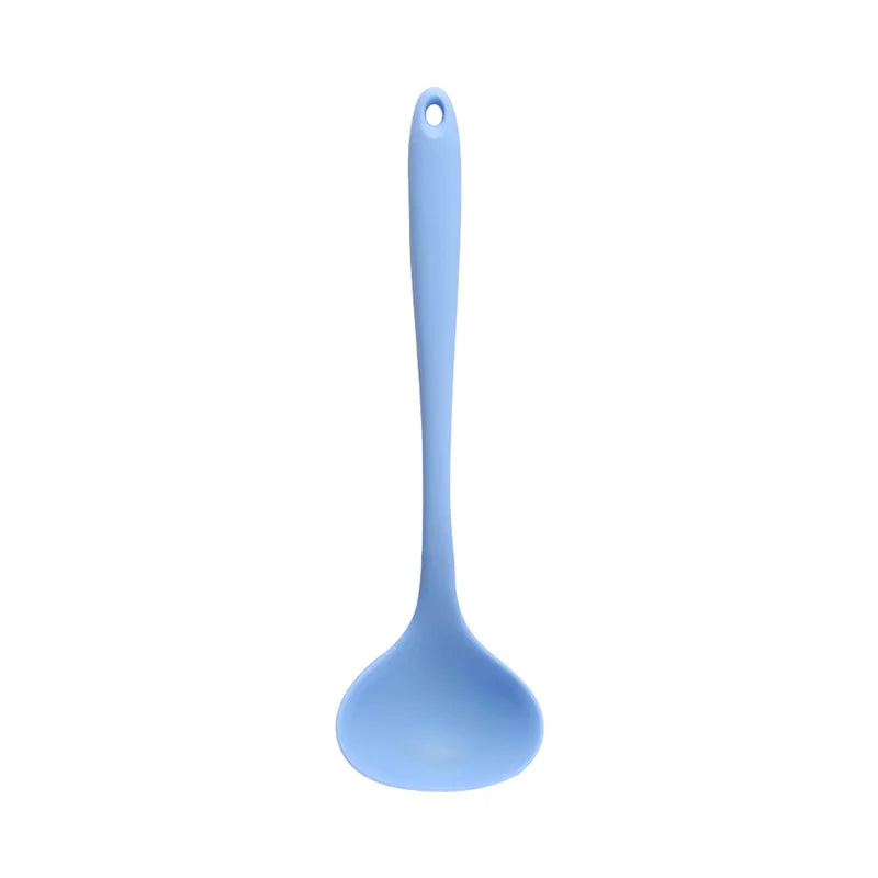 Hemasa Long Handle Silicone Soup Spoon Large Ramen Noodles Tablespoons Hot Pot Porridge Ladle Scoop Kawaii Japanese Kitchen Utensils