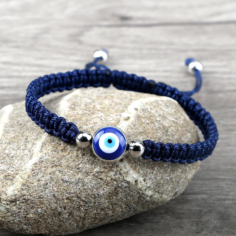 Lucky Evil Eye Bead Bracelets For Women Men Multicolor Handmade Braided Red Thread String Bracelet Charm Friendship Jewelry Gift