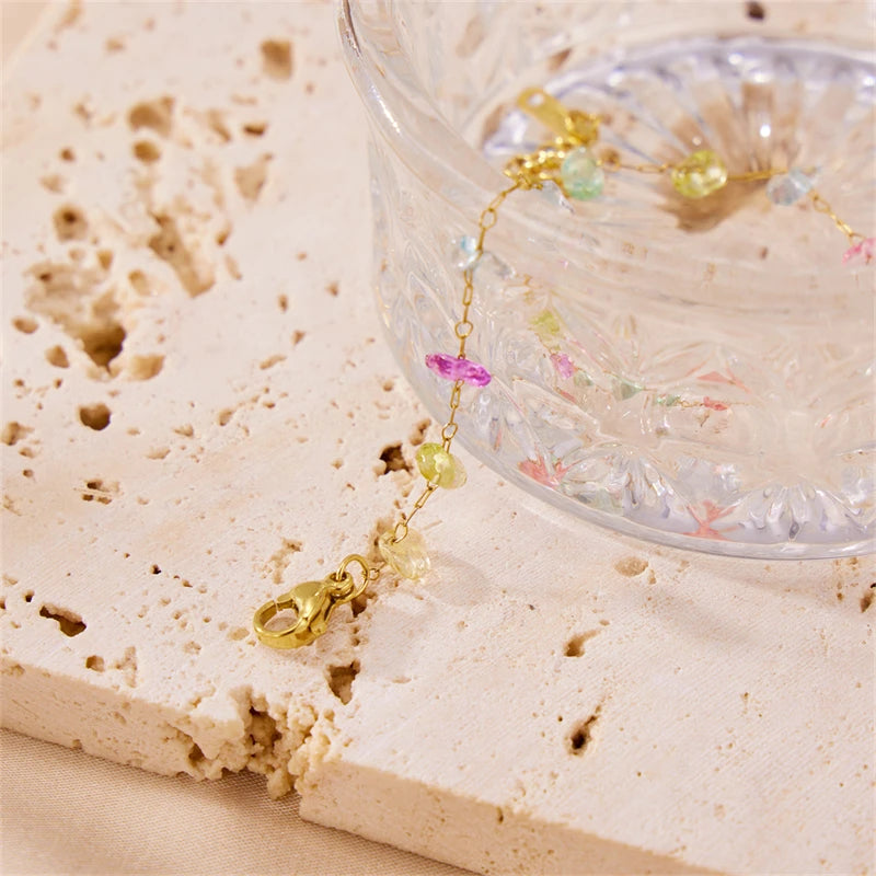 Hemasa Stainless Steel  Natural Stone Bracelet For Women  / Girls