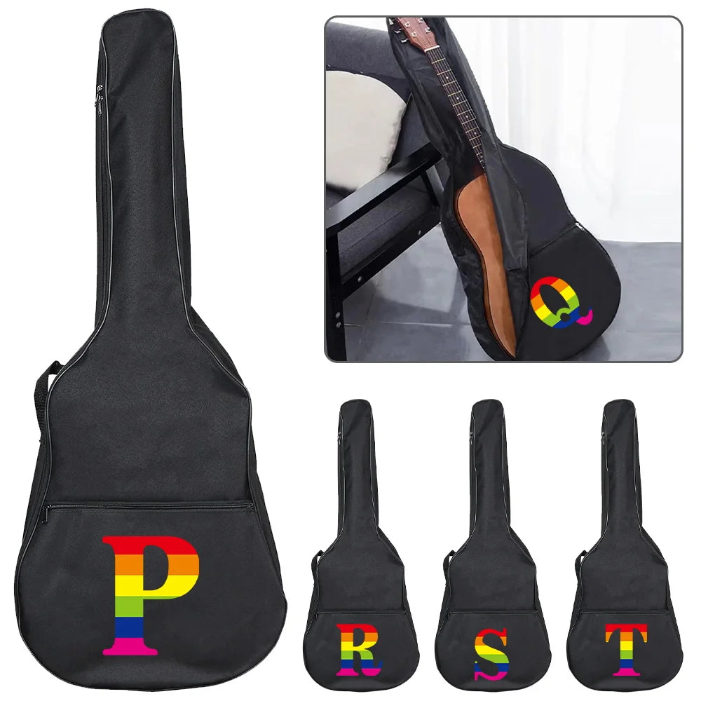 Tejesa Guitar Bag 31-41 Inch Guitar Case Printing Rainbow Series / Guitar Cover /Waterproof Backpack Oxford Fabric