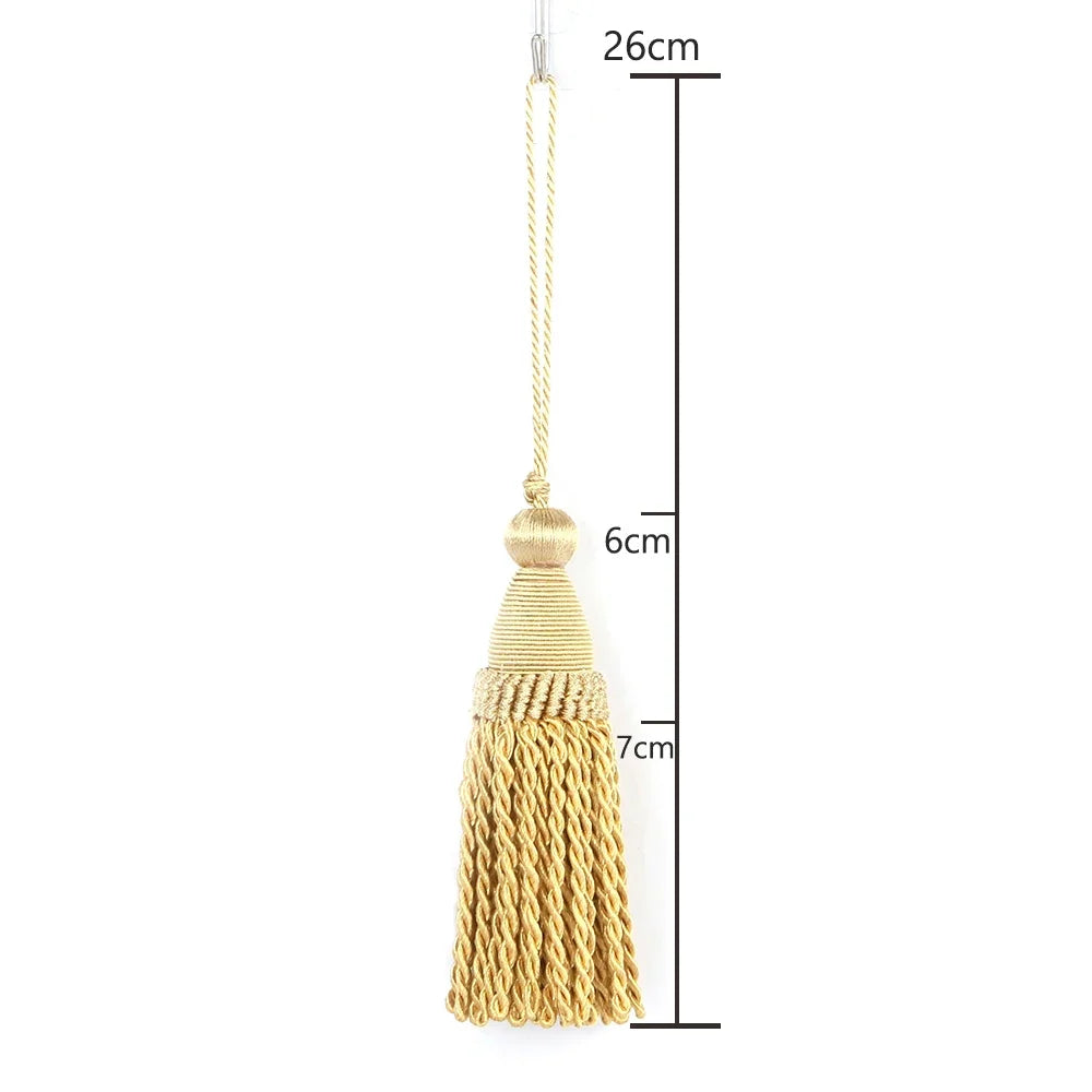 4 & 2Pack Tassel Key Tassel with Loops Handmade Twisted Tassel Craft DIY Accessories for Home Decoration Tassels for Crafts