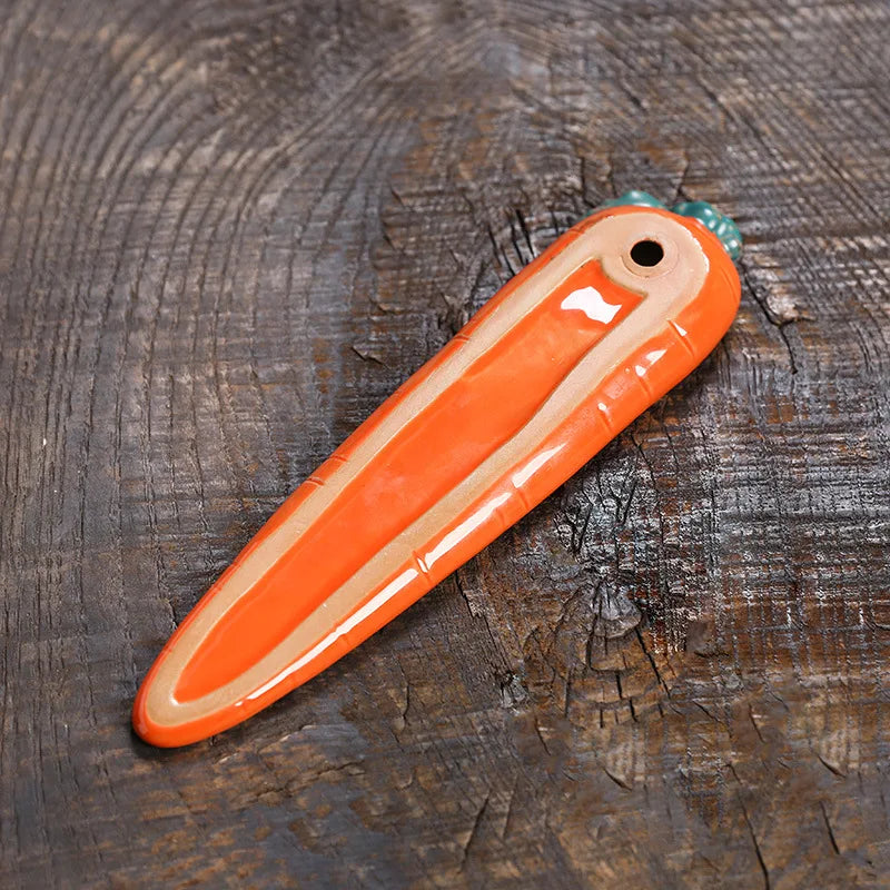 hemasa Carrot Incense Burner Ornaments DIY Handmade Crafts Living Room Bedroom Essential Oil Aromatherapy Accessories