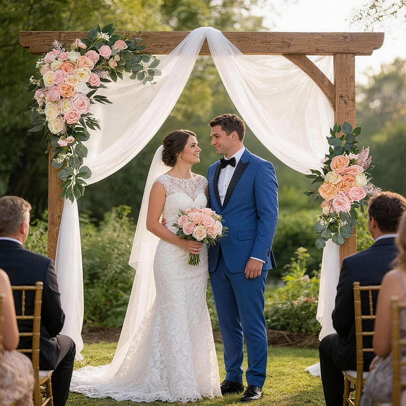 Tejesa Artificial Flower Arch for Home Decoration/Wedding/ Festival, Hotel and Auditorium