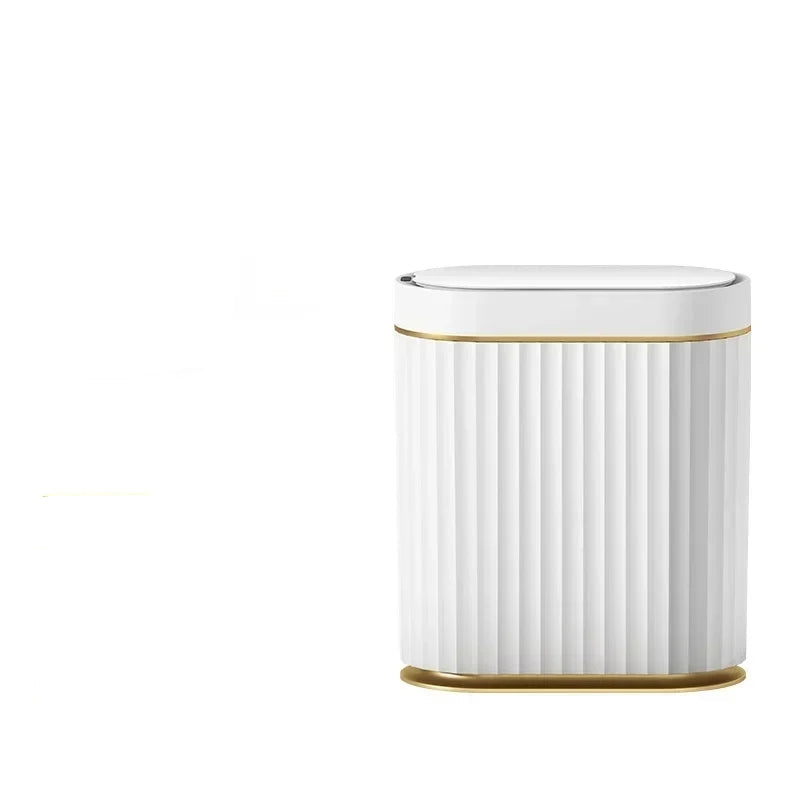 Hemasa 7L Trash Bin Can Narrow Smart Sensor Kitchen Food Waste Recycle Toilet Wastebasket Garbage Storage Bucket/ Bathroom
