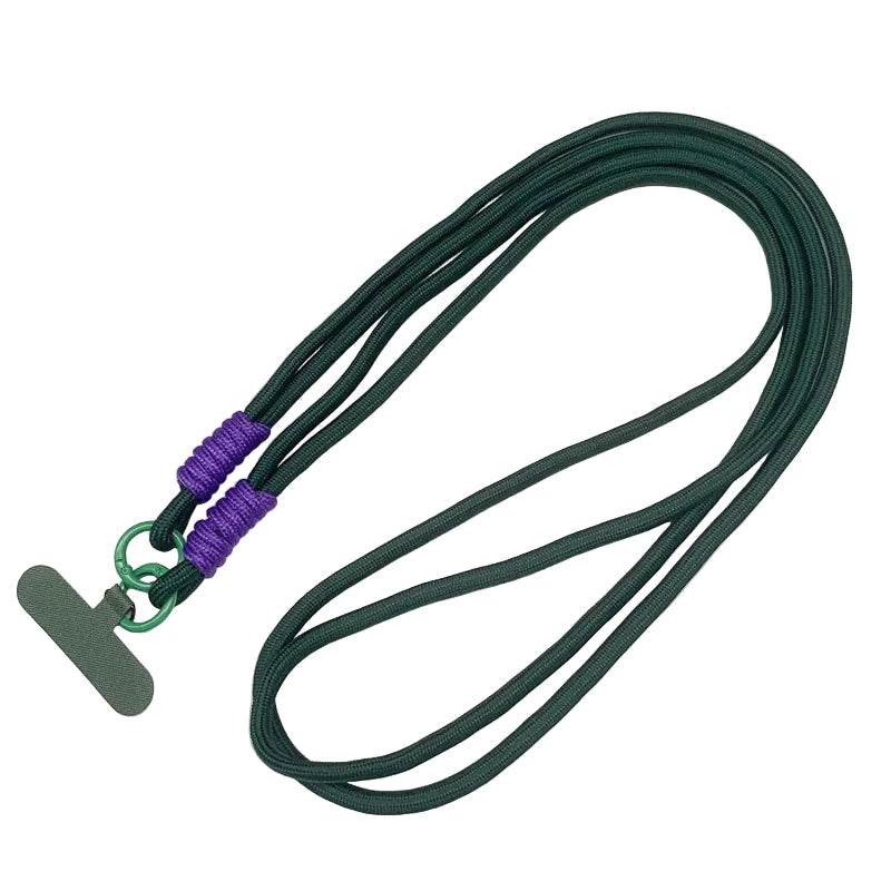 Tejesa 120cm Double Rope Mobile Phone Lanyard /Crossbody Phone Straps Neck Clip Cord Rope Twisted Backable Outdoor Anti-loss Phone Chain