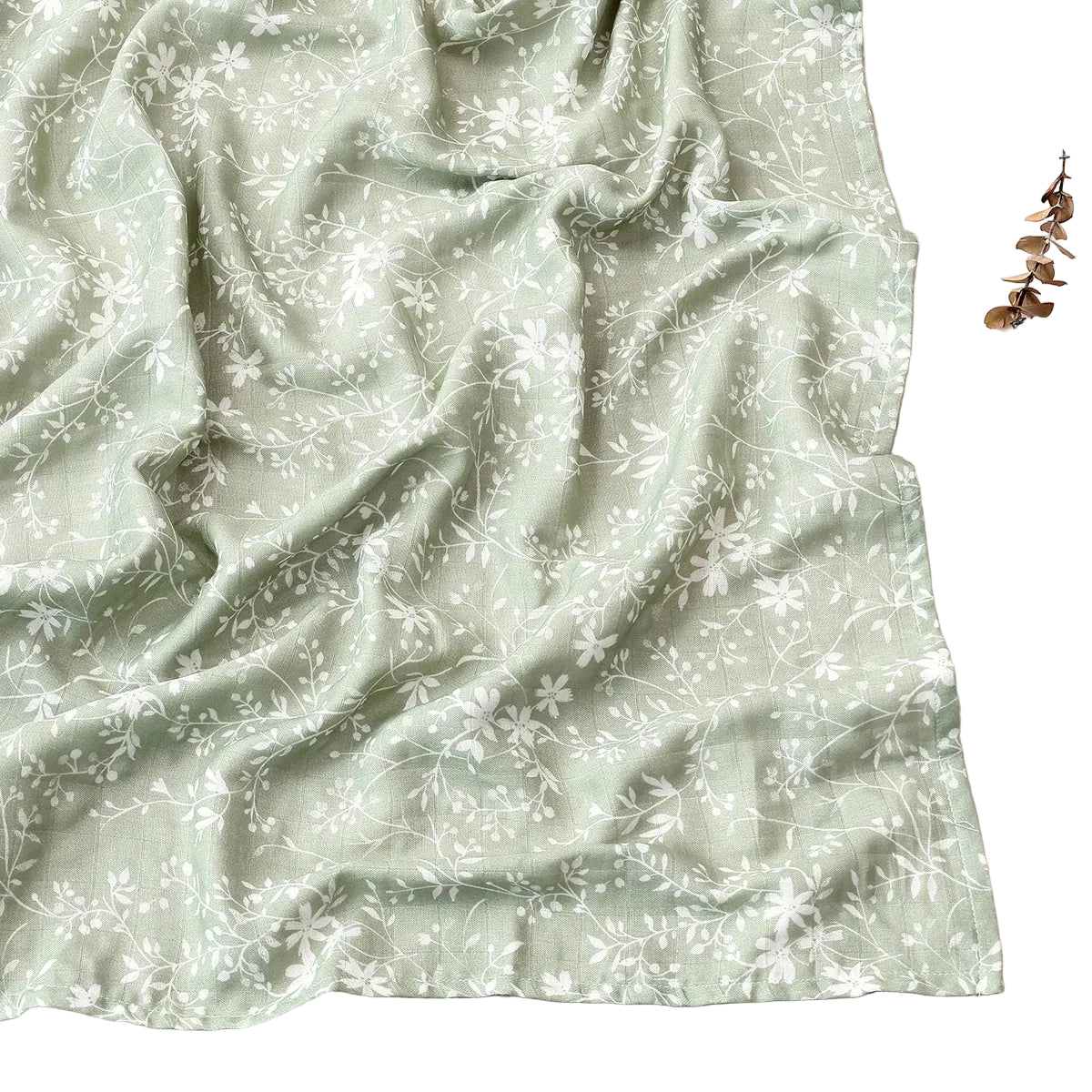 Tejesa Bamboo Cotton Baby Muslin Swaddle Blanket /brethable Newborn Wrap/ 120x110cm