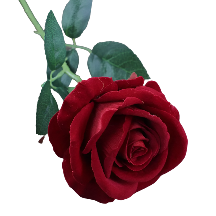 Hemasa 10Pcs Artificial Velvet Rose Flower Branch Wedding Decor Party Scence Layout Bride Holding Flowers Home Decoration Rose Flowers
