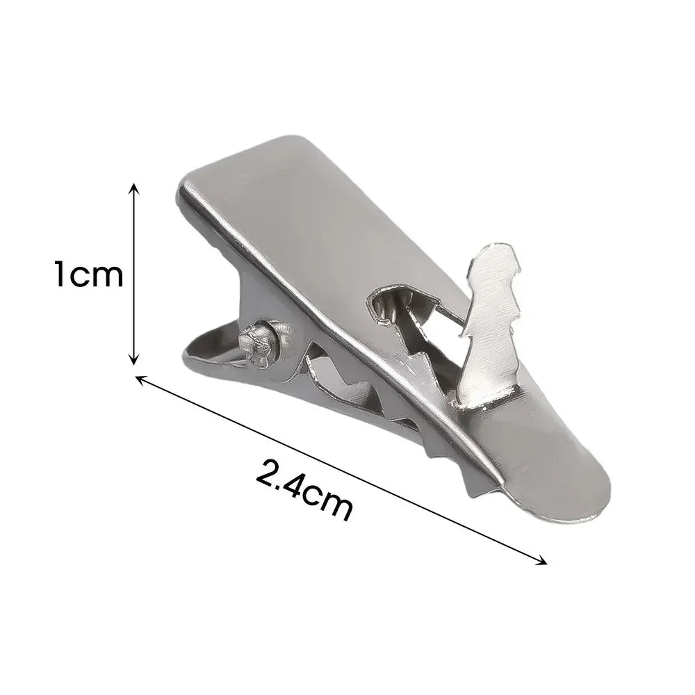 Mini Christmas Flowers Fixed Clips Xmas Tree Flower Metal Fixing Clip for New Year Navidad Noel Wreath Party Decoration Supplies